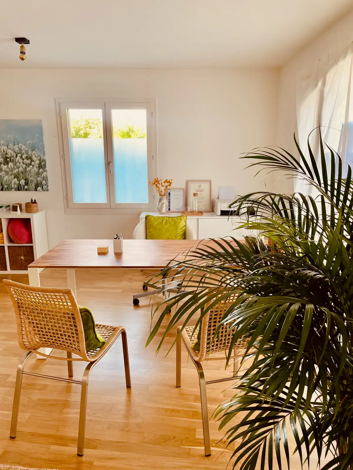 Espace consultation du cabinet d'ostéopathie à Saint-Sulpice